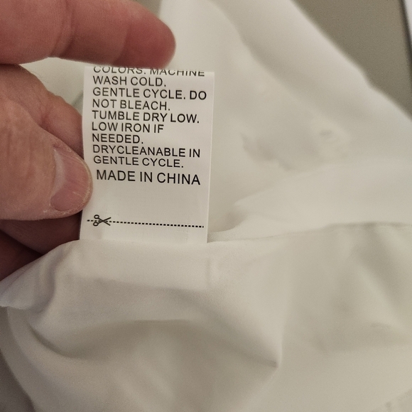 Shein Tiered Dress Cottagecore Cream Leaf Print, sz L - Picture 9 of 9